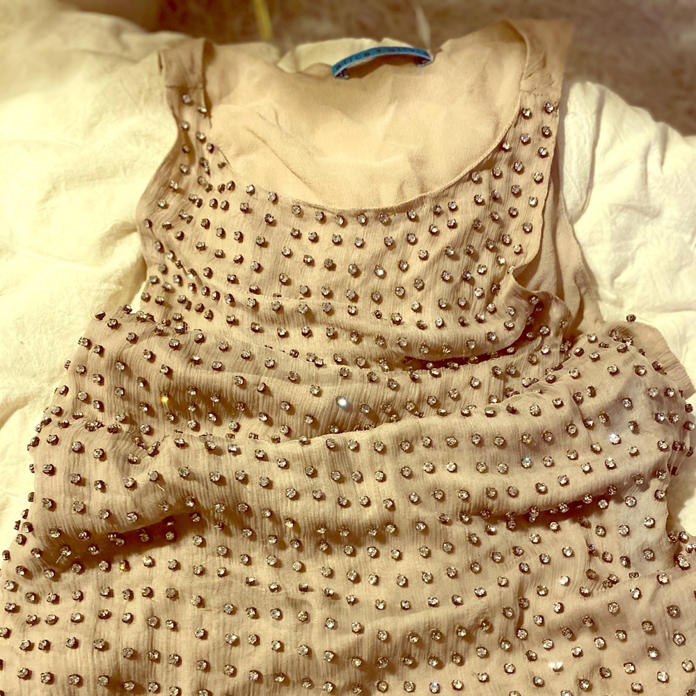Alice + Olivia sequin tank top